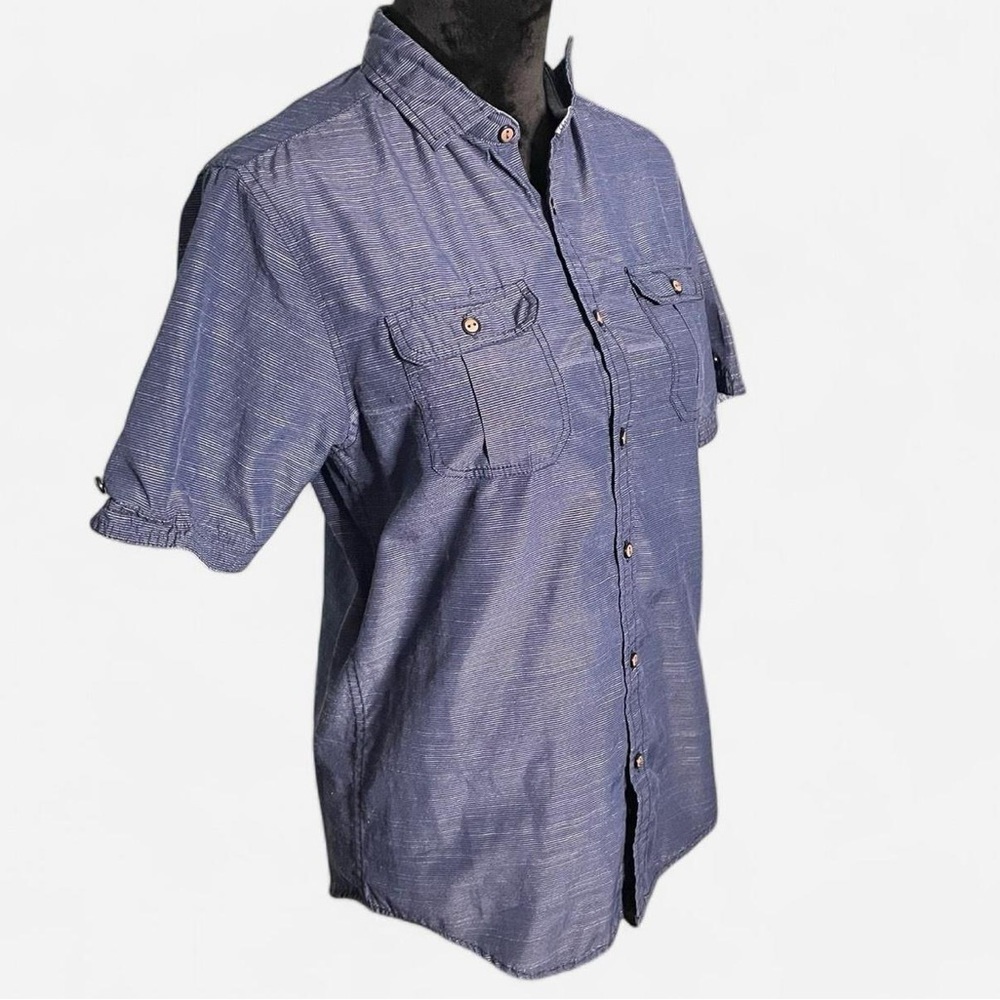Eighty Eight blue button up shirt